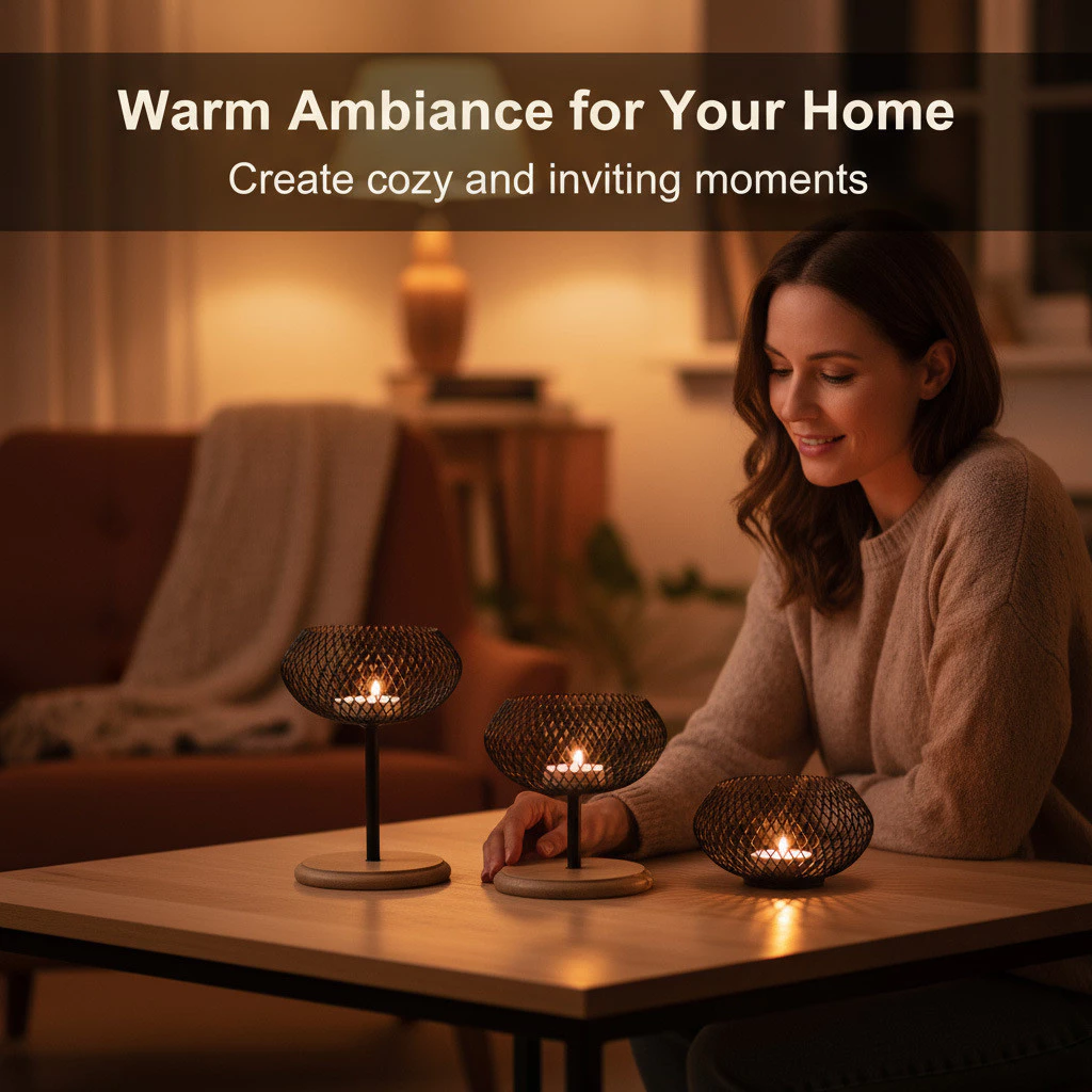 氣氛燭台鐵藝燭台 香氛燈蠟燭托 情境燭燈臺 復古蠟燭座家居擺飾 台灣出貨