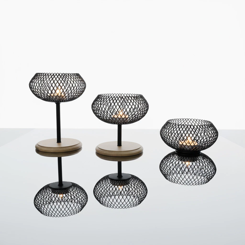 氣氛燭台鐵藝燭台 香氛燈蠟燭托 情境燭燈臺 復古蠟燭座家居擺飾 台灣出貨