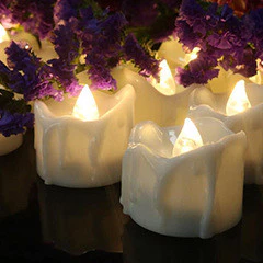 定時循環仿真電子蠟燭 (流淚版)led蠟燭燈 定時亮6H裝飾蠟燭 台灣出貨