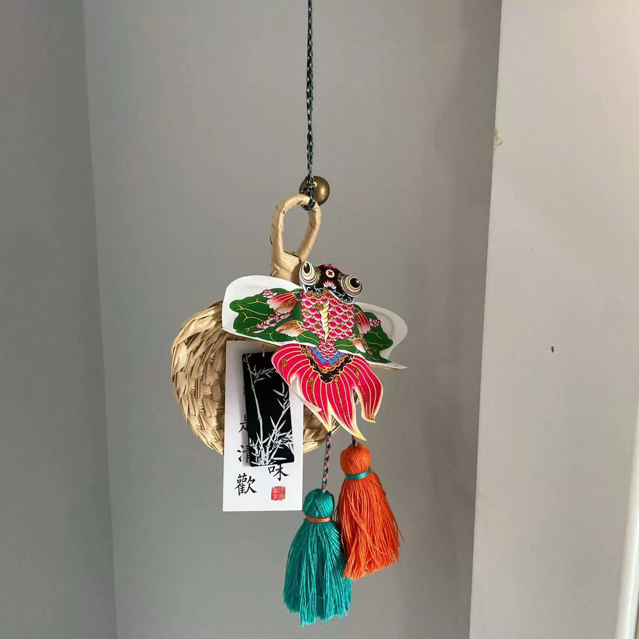 節日傳統紙鳶迷你風箏蒲扇掛件活動diy材料新中式掛飾車掛伴手禮