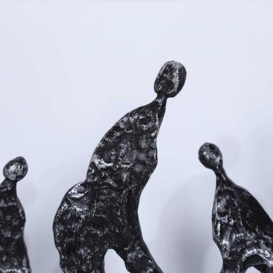 現代簡約創意七人人物組合雕塑藝術工藝品擺件房客廳桌面軟裝飾品