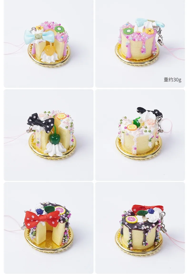 PVC仿真奶油小蛋糕點擺飾模型可愛風仿真甜點冰淇淋擺飾掛件台灣出貨