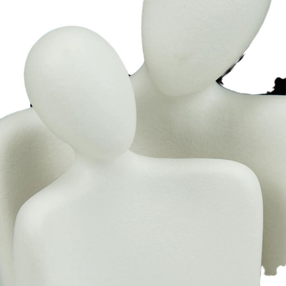 現代簡約樹脂情侶藝術擺件客廳電視櫃玄關臥室書桌樣板房軟裝飾品