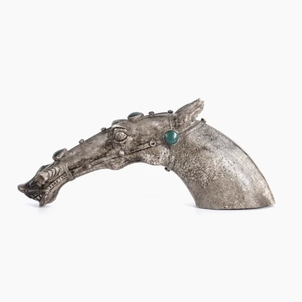 現代創意簡約輕奢遠方抽象金色人物桌面擺件樹脂樣品屋客廳藝術