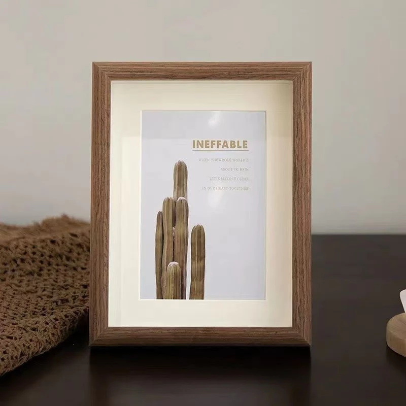 中空立體鏤空貝殼標本相框 擺台簡約木質相框畫框裝飾 台灣出貨