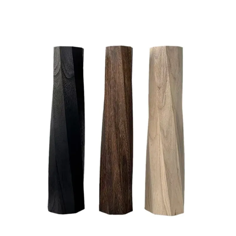 支持定制北歐簡約現代風木質創意家居擺件客廳餐廳裝飾品批發花瓶