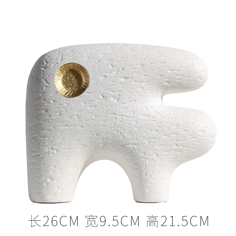 陶瓷花瓶北歐現代簡約家居飾品擺件樣板房客廳幹花鮮花插花花器