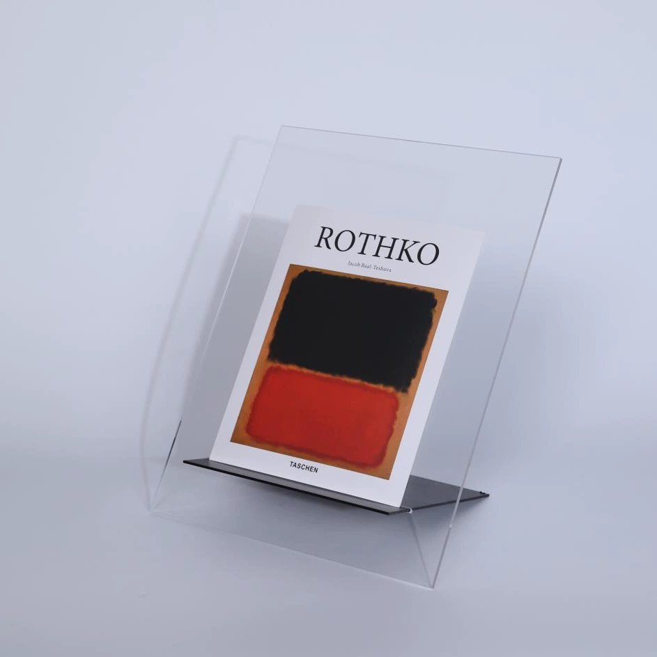 現代簡約亞克力書架極簡創意雜誌架擺件樣品屋售樓處書房軟裝飾品