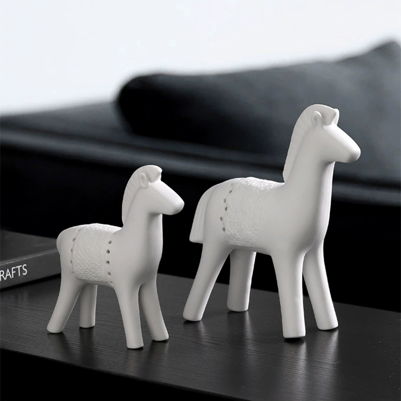 現代時尚簡約陶瓷馬擺件客廳家居裝飾品擺設創意工藝品電視櫃酒櫃