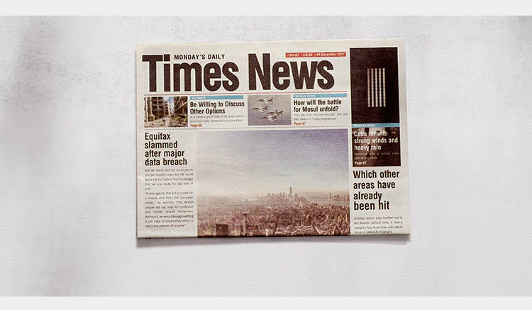 北歐風英文裝飾報紙 ins擺拍英文報紙拍照道具 復古英文包裝報紙台灣出貨