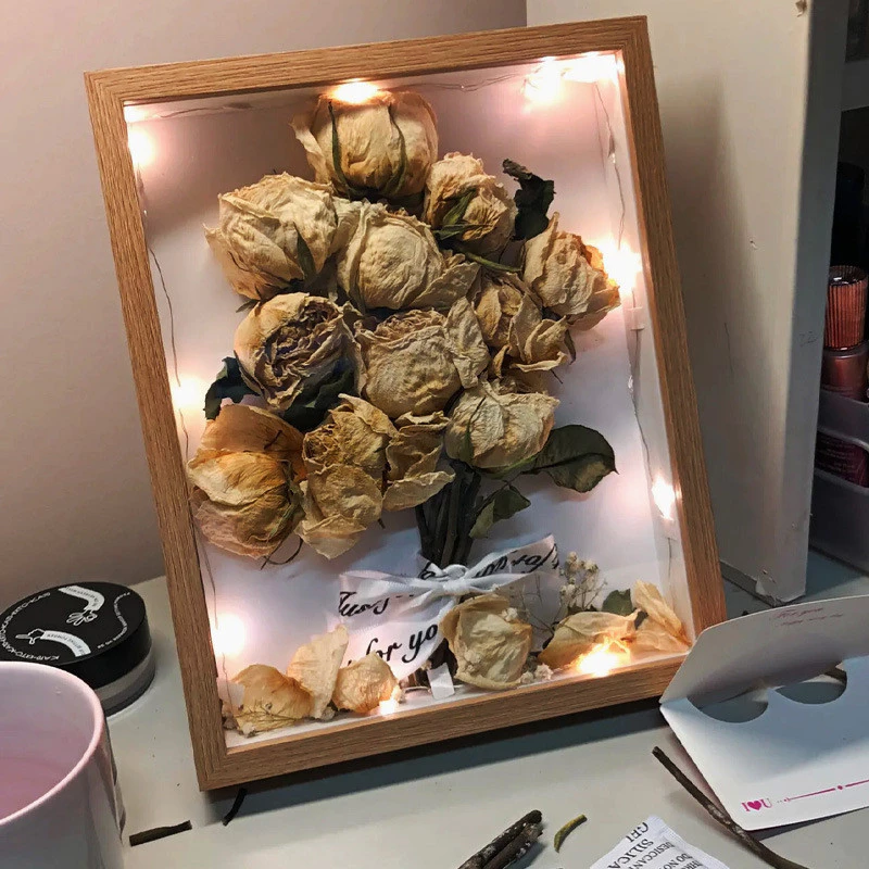 中空立體相框DIY手作乾燥花立體畫框擺台簡約中空立體A4大相框玻璃大尺寸台灣出貨