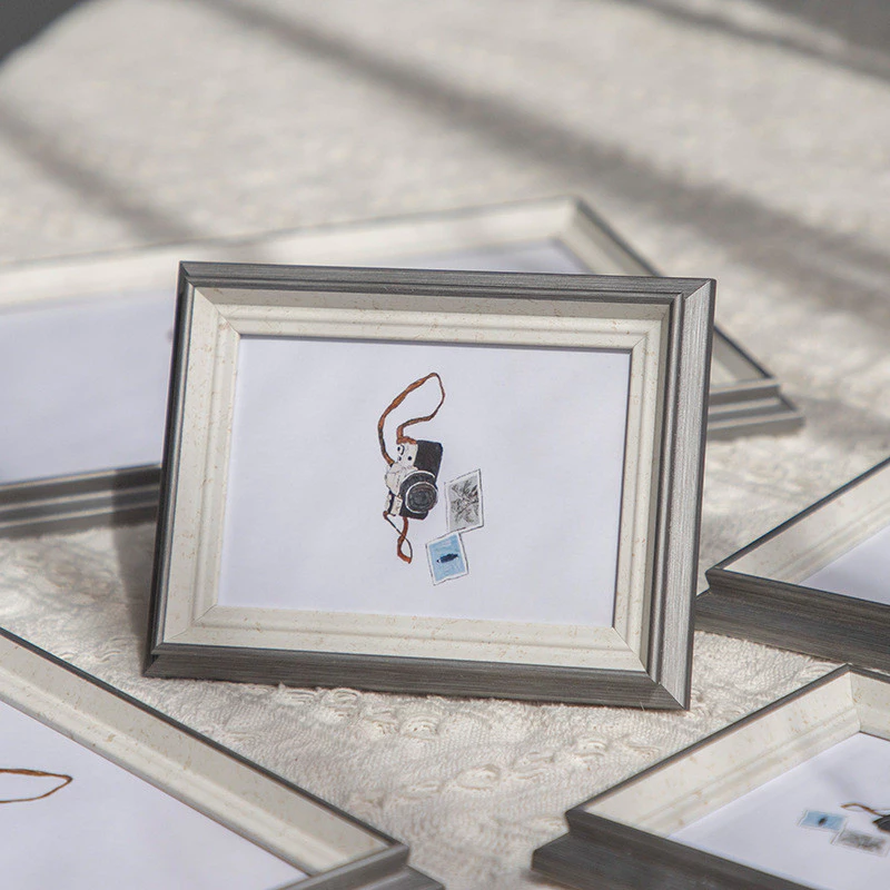 簡約相框擺台6吋7吋相簿框裝飾擺桌美甲展示相架 A3 A4 8K相框掛牆 台灣出貨