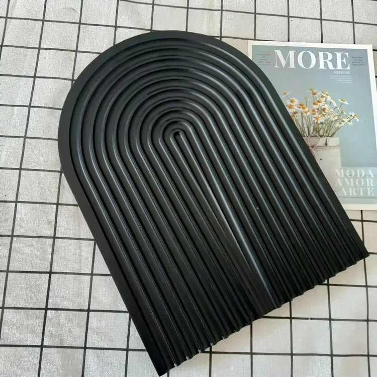 水波紋實木托盤 家用麵包板 櫸木香薰收納置物盤 下午茶咖啡托盤 台灣出貨