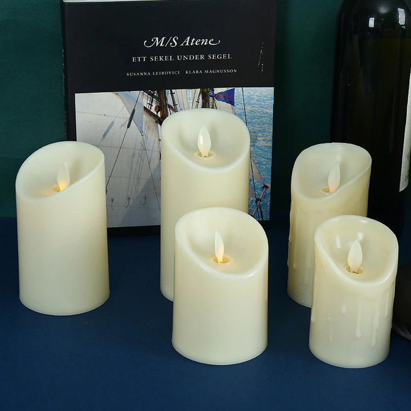  LED燭光搖擺仿真蠟燭(流淚版) 浪漫場景佈置道具 婚禮派對 節慶活動電子蠟燭 台灣出貨