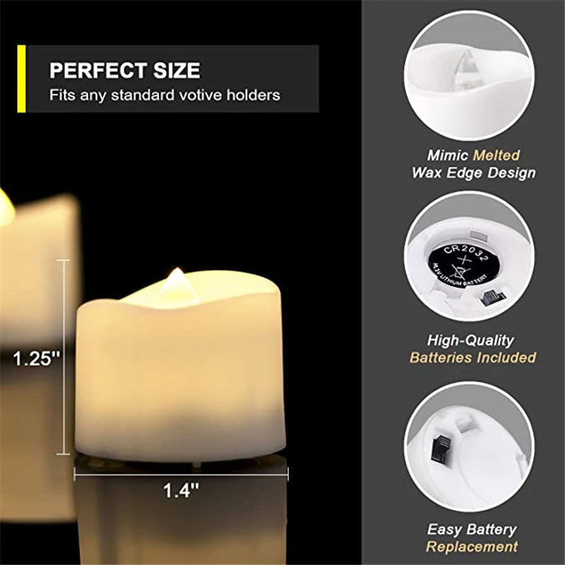 定時循環仿真電子蠟燭 led蠟燭燈 定時亮6H裝飾蠟燭 適用活動節日婚禮佈置擺飾 台灣出貨