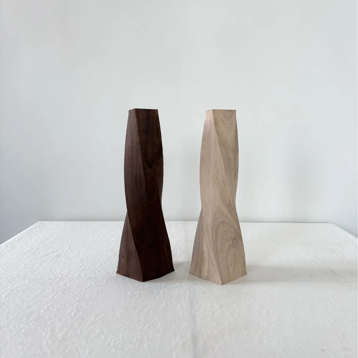 北歐簡約現代風木質創意家居擺件客廳餐廳裝飾品批發花瓶插