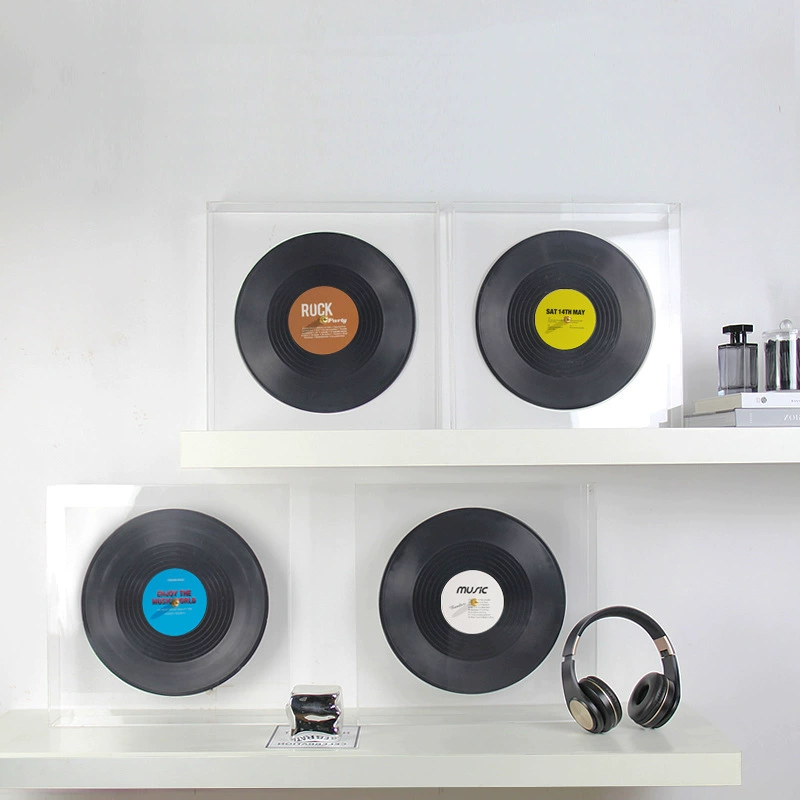 道具黑膠唱片牆面裝飾品樣板間書房書架創意擺件客廳背景牆軟裝