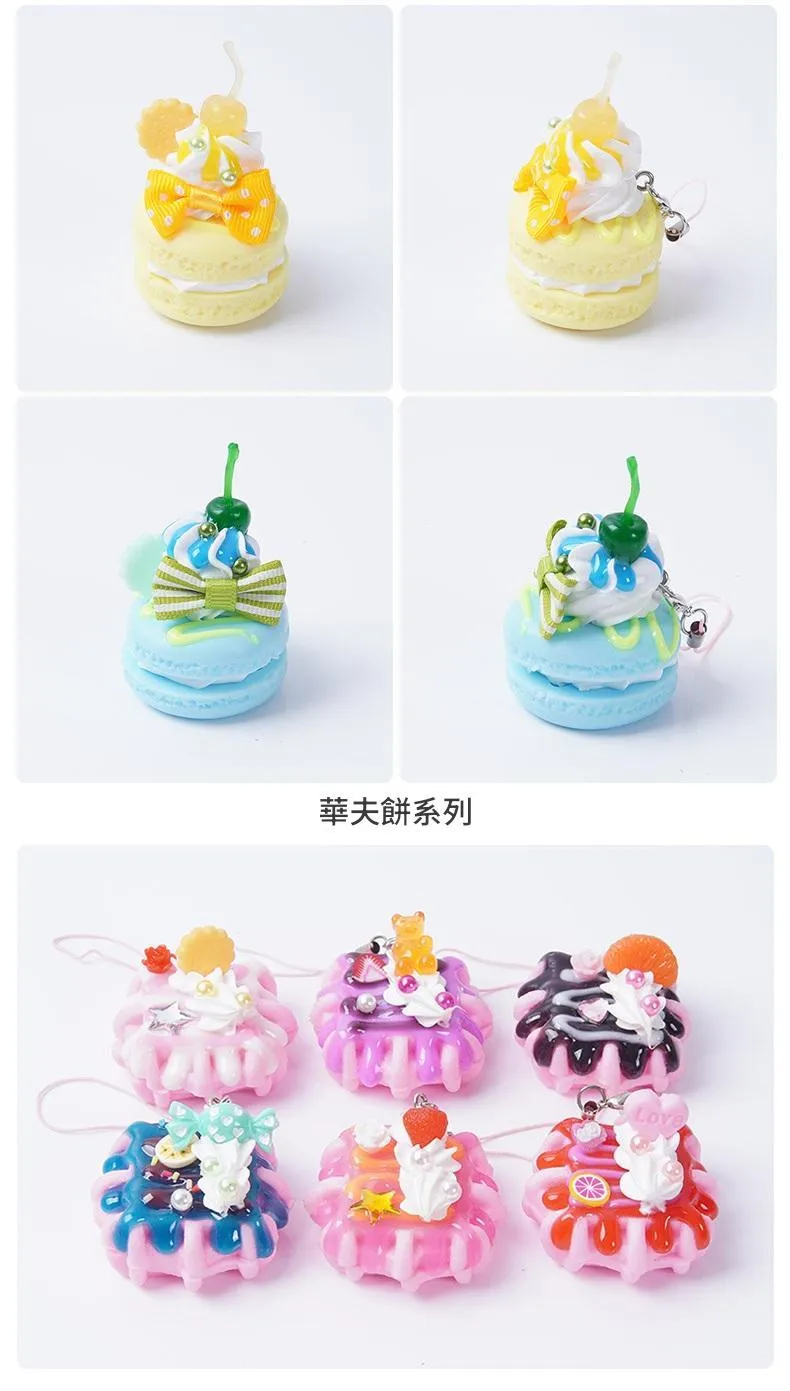PVC仿真奶油小蛋糕點擺飾模型可愛風仿真甜點冰淇淋擺飾掛件台灣出貨