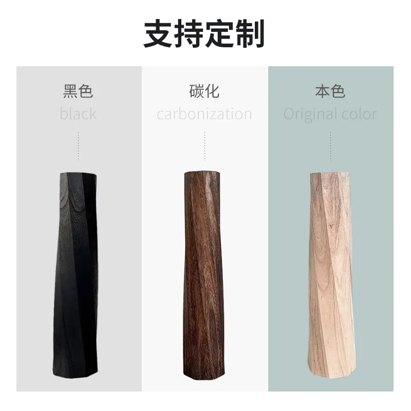 支持定制北歐簡約現代風木質創意家居擺件客廳餐廳裝飾品批發花瓶