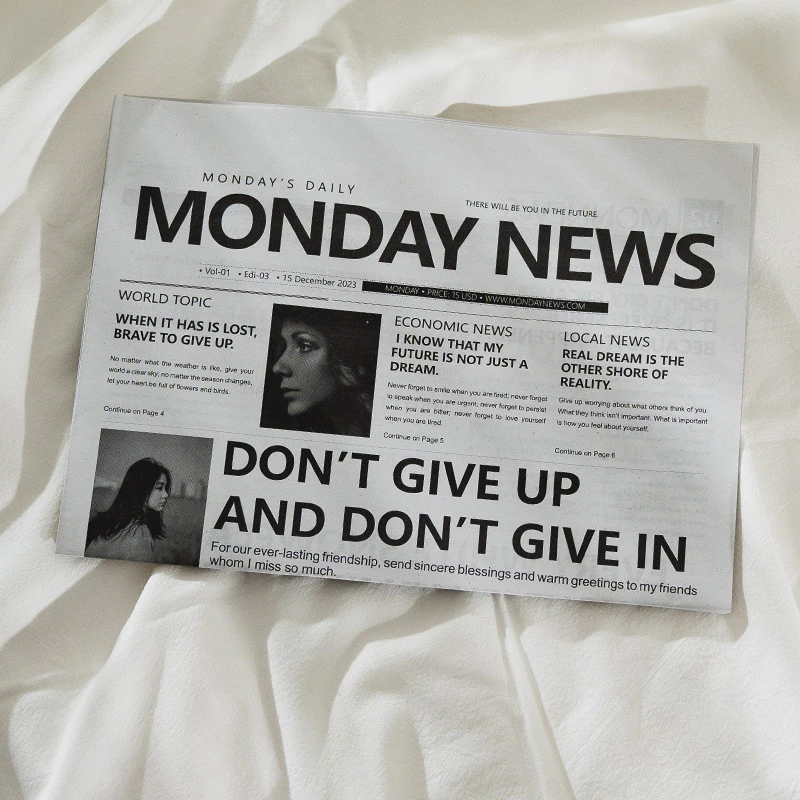 ins風英文報紙拍照道具裝飾擺飾網紅服飾家居美食拍攝攝影背景紙 台灣出貨