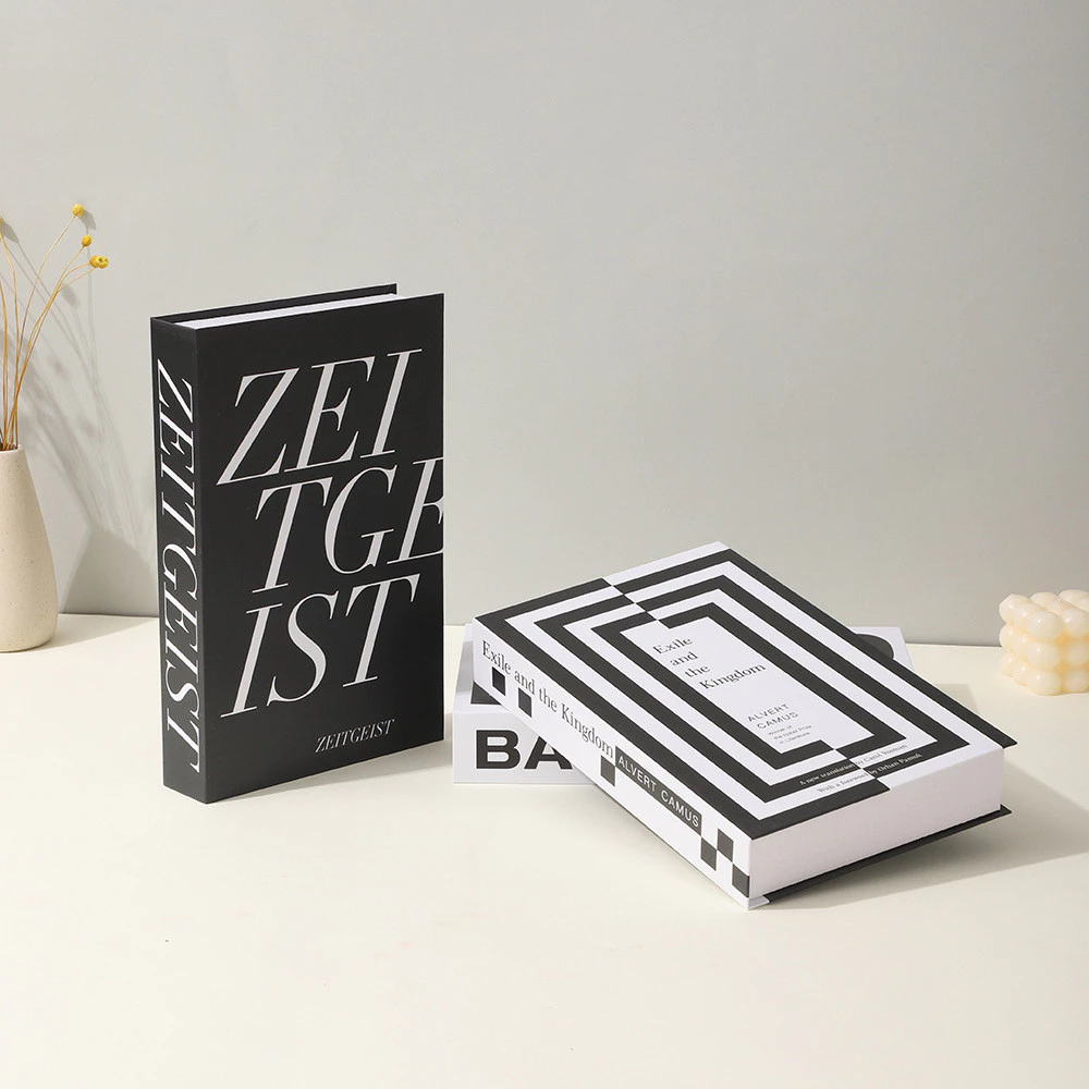 創意圖形裝飾書藝術設計系列假書軟裝飾品拍攝道具擺飾布置 台灣出貨