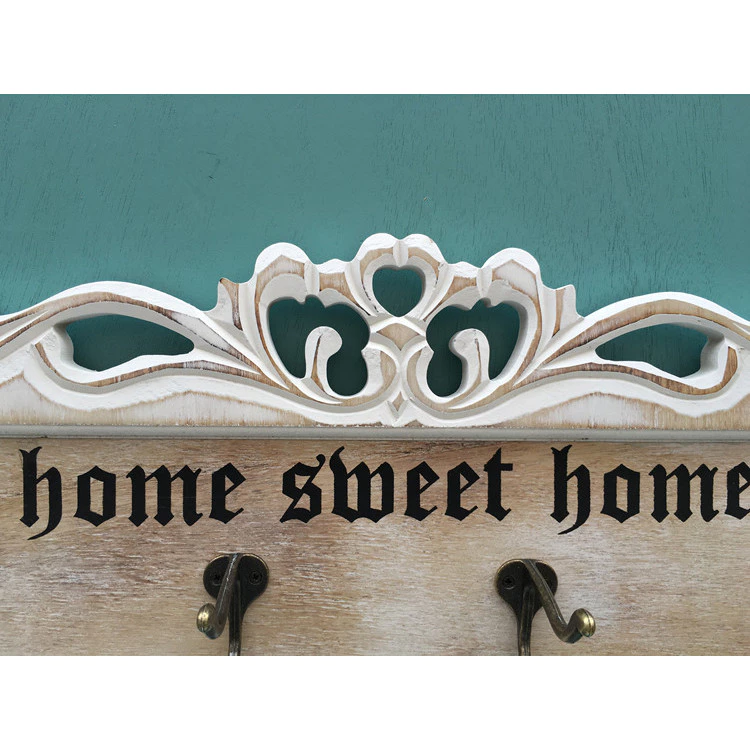 鄉村風 美式掛鉤 復古實木質雕花 店鋪裝修飾 牆壁掛鈎 衣帽鉤 台灣出貨