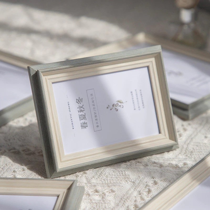 簡約相框擺台6吋7吋相簿框裝飾擺桌美甲展示相架 A3 A4 8K相框掛牆 台灣出貨
