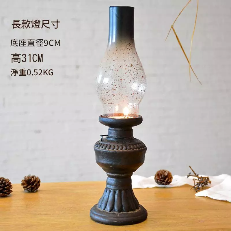 懷舊老式煤油燈款 復古蠟燭台 創意燭光晚餐道具 酒吧 咖啡廳 餐廳 燭台擺件 台灣出貨