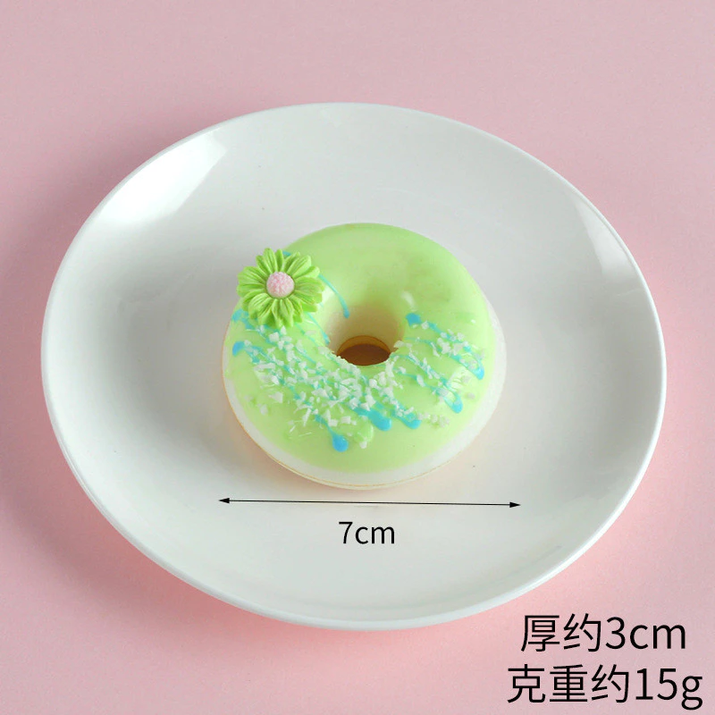 仿真甜甜圈PU道具 仿真奶油甜點蛋糕冰箱貼店鋪裝飾櫥窗擺件 台灣發貨