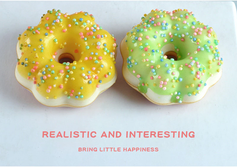仿真梅花甜甜圈直播同款PU模型道具奶油蛋糕甜點梅花甜甜圈冰箱貼台灣出貨