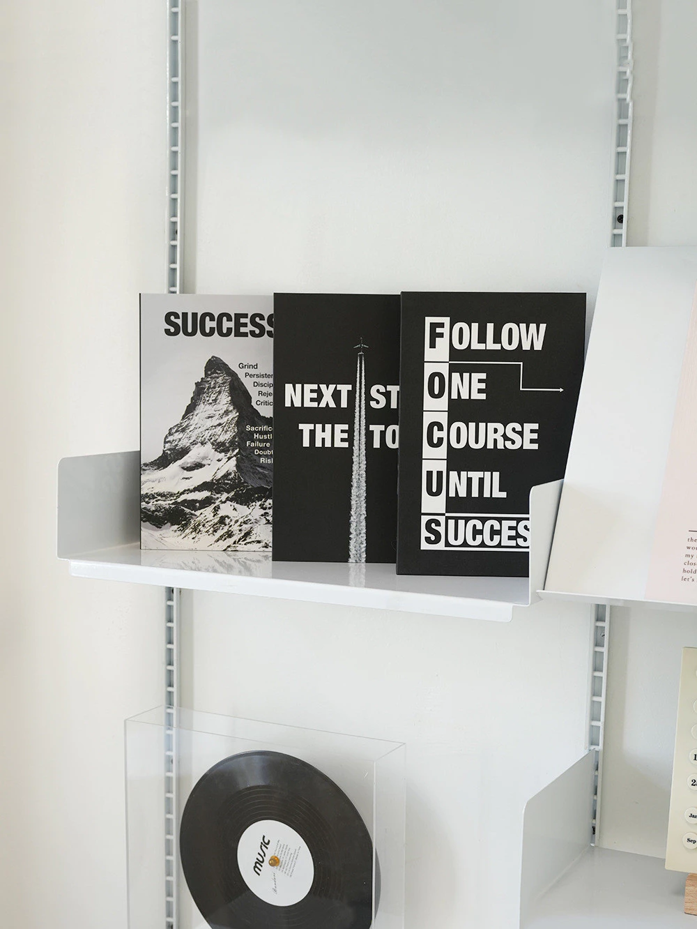 黑白簡約勵志格言裝飾書擺飾模擬書布置擺飾仿真書模型 台灣出貨