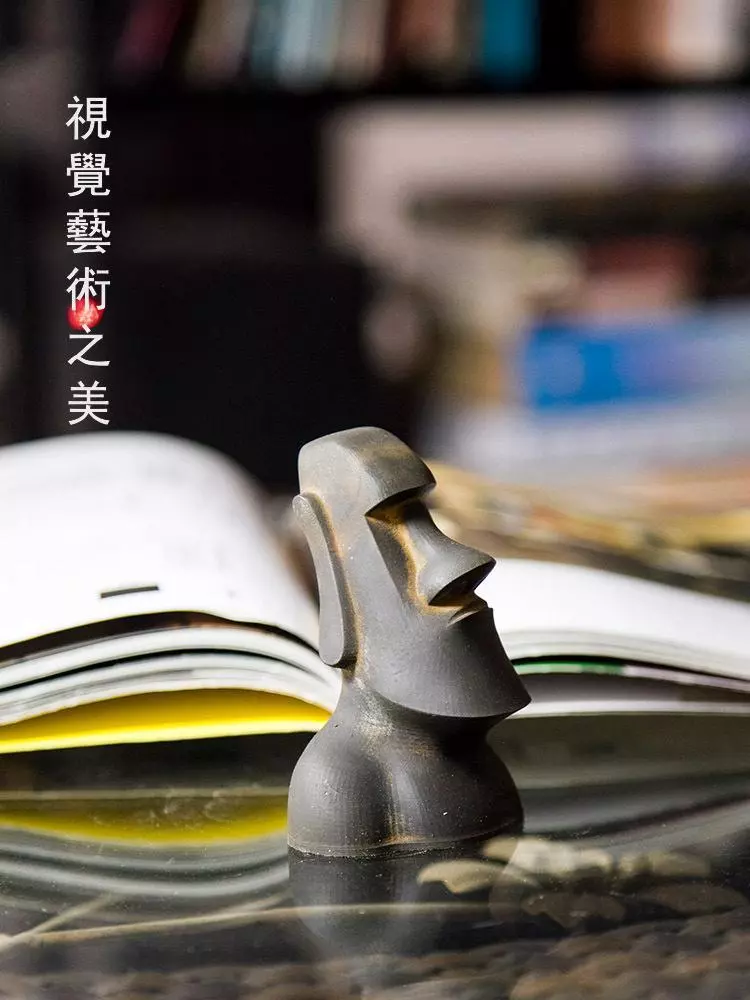 北歐風 工業風創意紙鎮 復活節島石像工藝品小擺件 純手工桌面裝飾擺件 台灣出貨