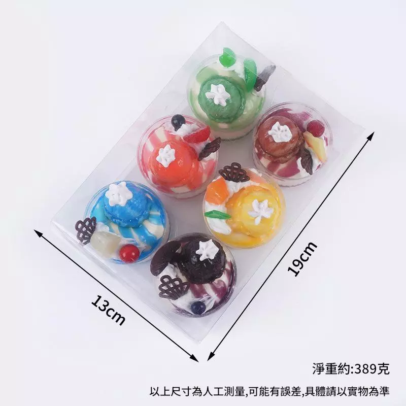 仿真法式奶油PU麵包小蛋糕 内置磁铁 橱窗展示擺件 仿真紙杯蛋糕模型道具 台灣出貨