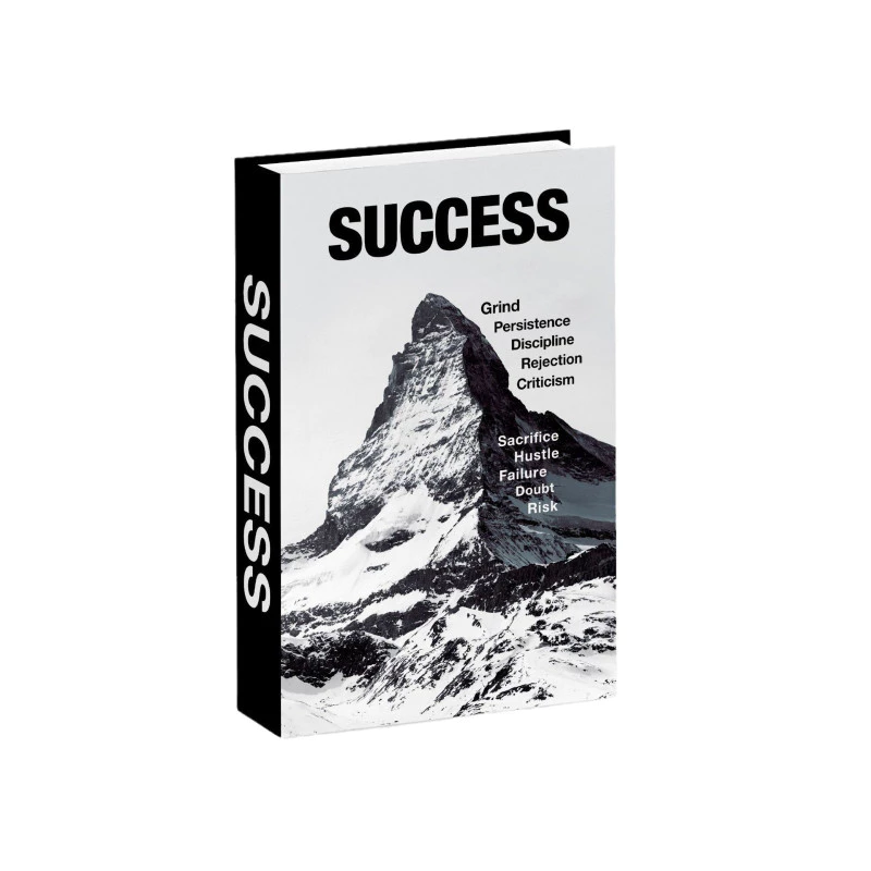 黑白簡約勵志格言裝飾書擺飾模擬書布置擺飾仿真書模型 台灣出貨