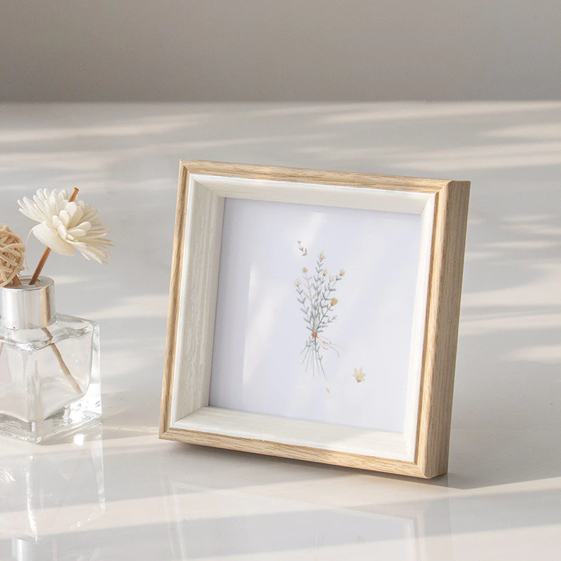 簡約北歐相框擺台正方形相框6吋7吋臥室客廳婚紗照洗相片相框台灣出貨