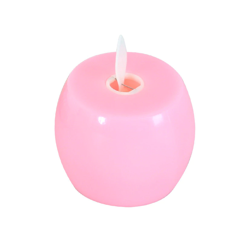 創意led電子搖擺蠟燭燈 婚禮裝飾節慶活動佈置蠟燭 蘋果仿真火焰搖擺蠟燭 台灣出貨