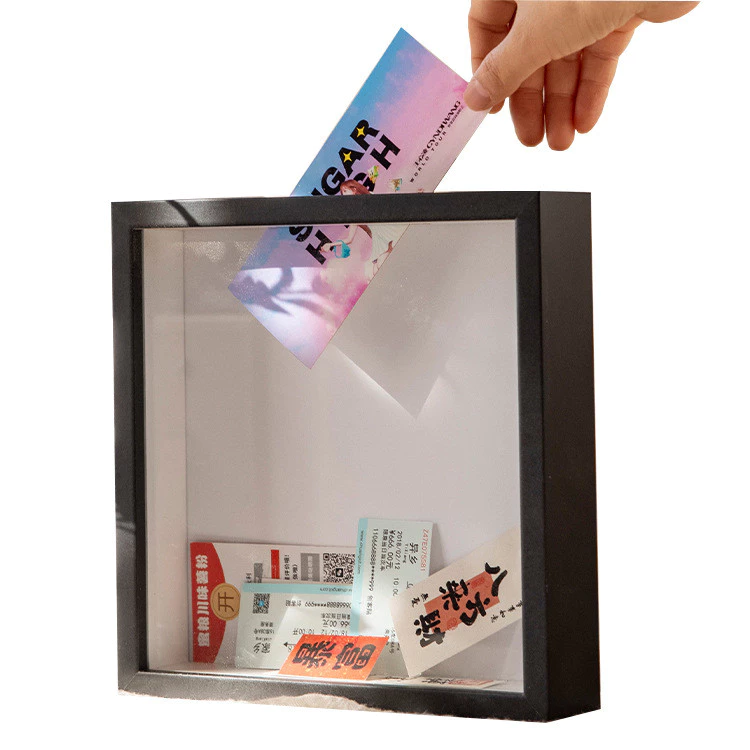 立體中空相框 小費箱 硬幣紀念紙幣演唱會門票電影票機票收藏框台灣出貨