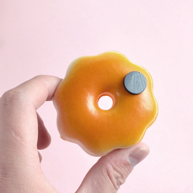 仿真梅花甜甜圈直播同款PU模型道具奶油蛋糕甜點梅花甜甜圈冰箱貼台灣出貨