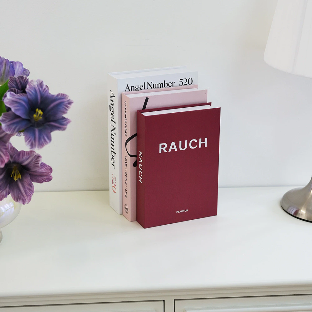 折疊款INS文藝圖案模擬書藝術雜誌裝飾書簡約假書擺飾台灣出貨