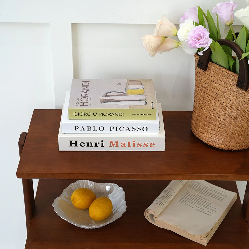 藝術系列折疊裝飾書大中小假書模型簡約抽象擺飾布置道具書 台灣出貨