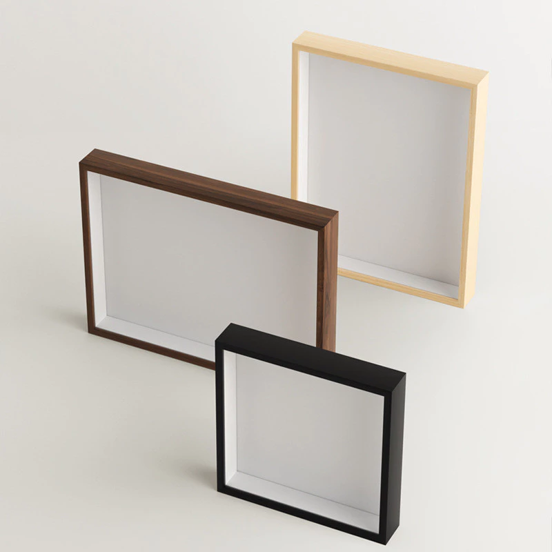 16吋大尺寸立體中空相框 5CM空框掛牆木質乾燥花蝴蝶標本框 手工DIY擺台多種規格畫框台灣出貨