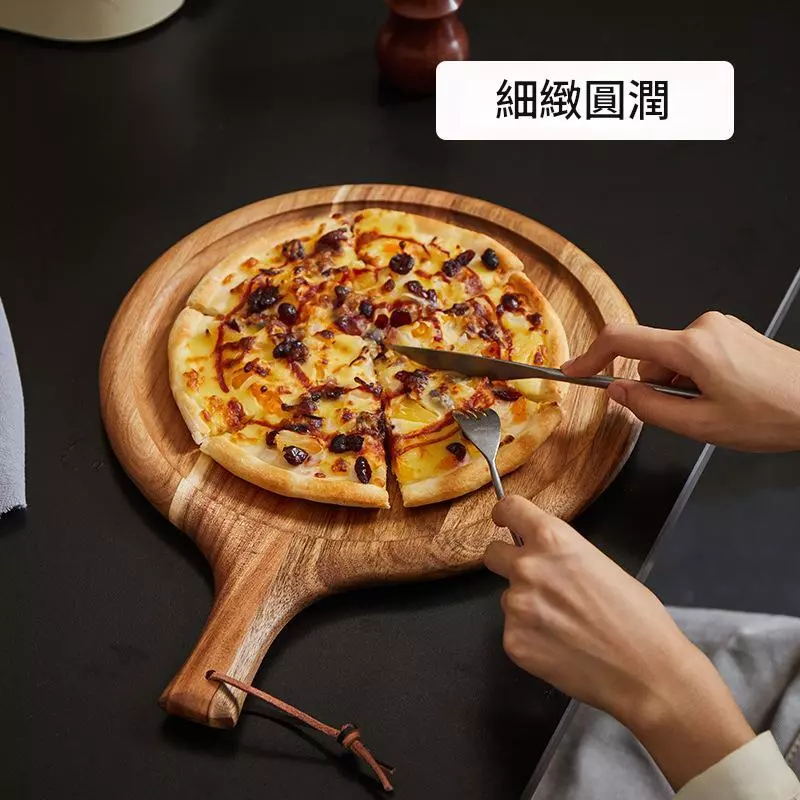 相思木輕食餐盤 日式木質披薩盤 牛排餐具木盤 實木托盤 西餐盤 和風菜盤 台灣出貨