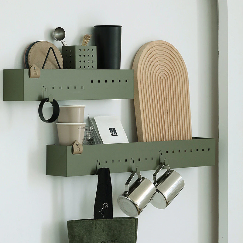 掛牆層板盒 創意軟裝裝飾板 收納分層置物架 鐵藝多層板 台灣出貨