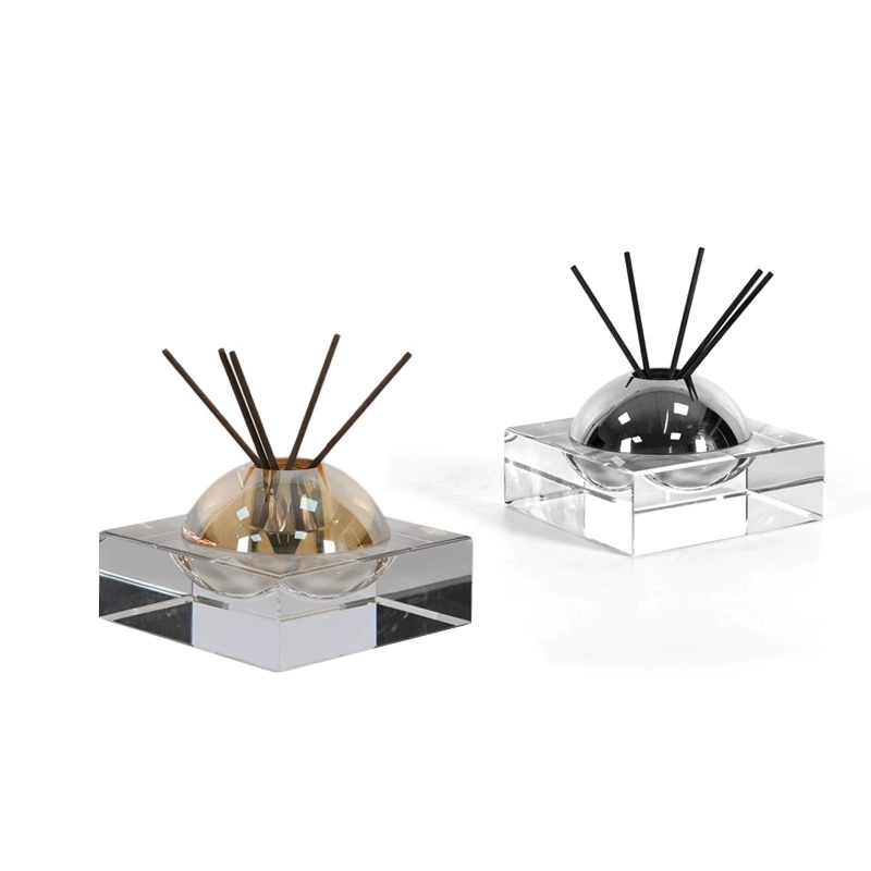 現代意式極簡無火香薰水晶拼接擴香擺件茶室書房桌面家居裝飾擺件