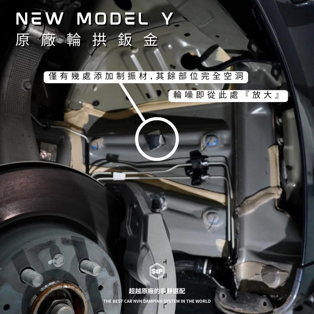 【Tesla Model Y STP 輪拱降噪升級】