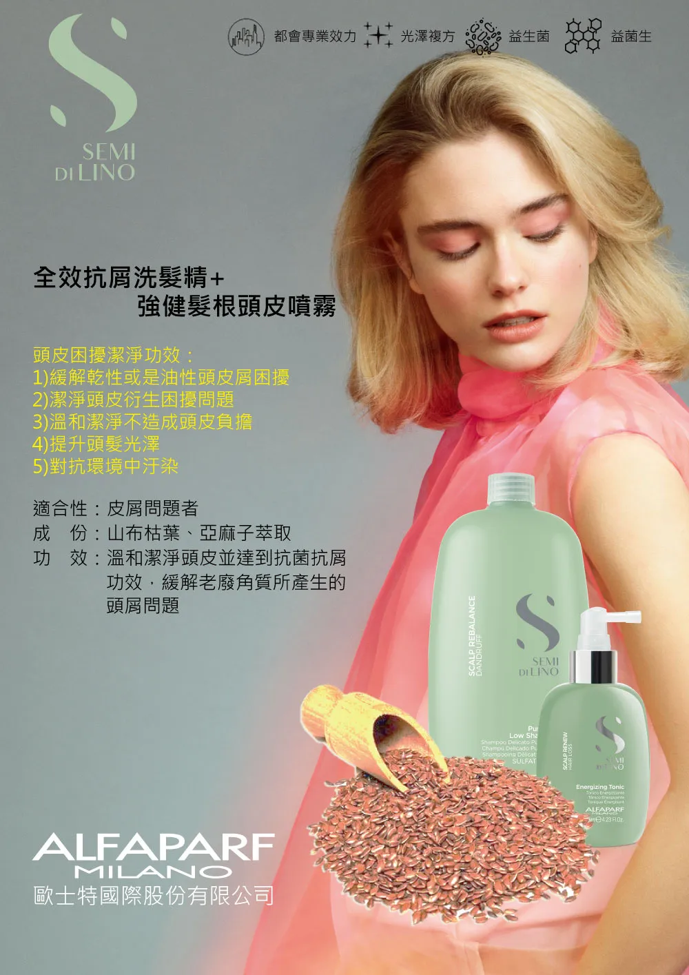 【義大利ALFAPARF】益生菌頭皮系列