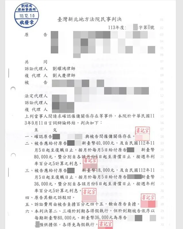 <成功為勞工捍衛權益>