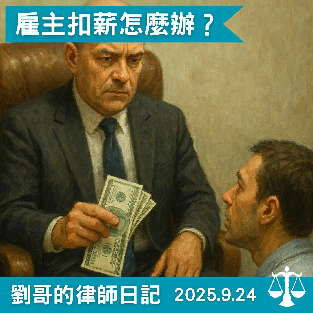 <雇主可以扣我薪水嗎？>