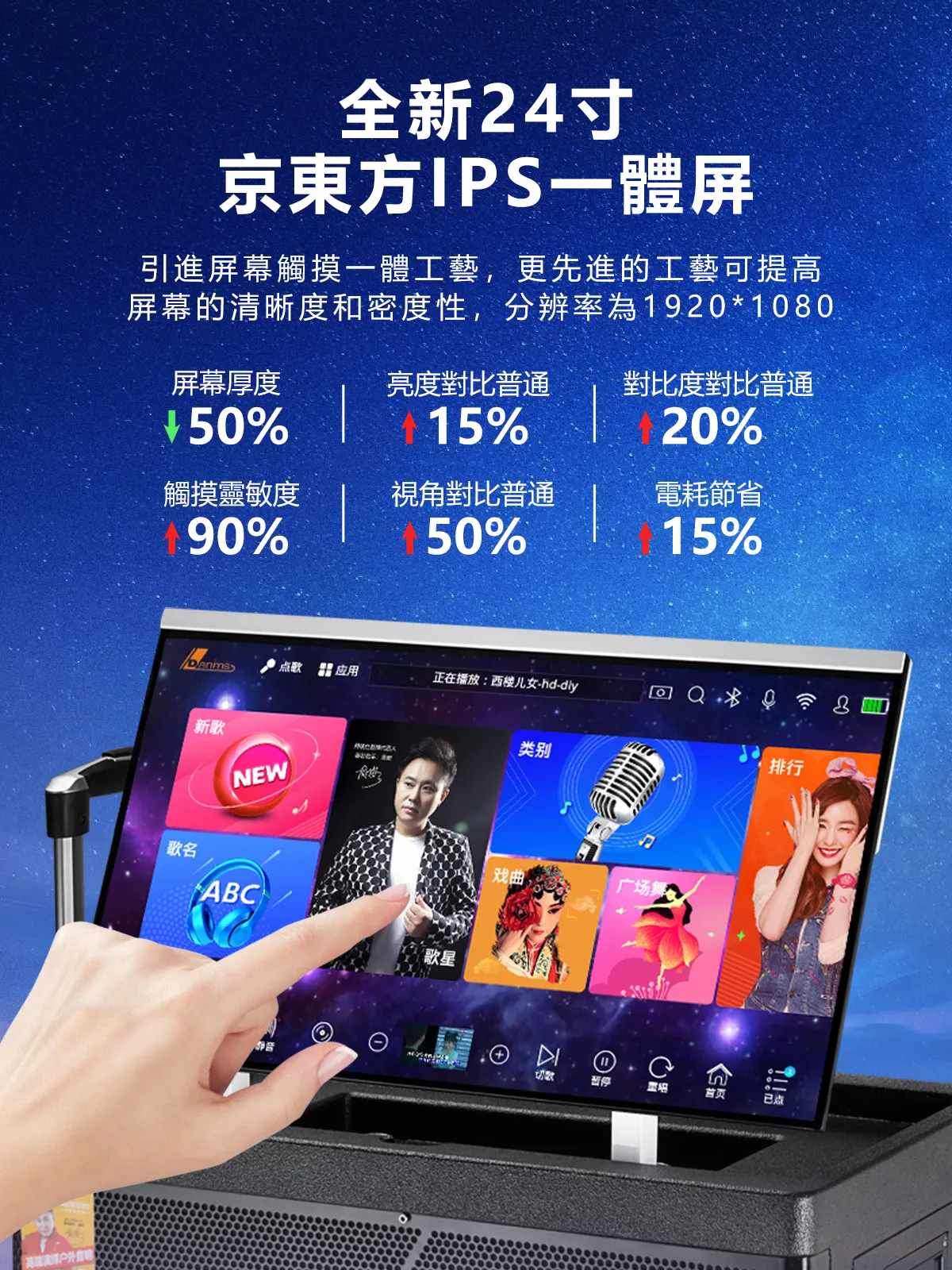 【DANMS丹嘜仕】最新款 H8800 移動式點歌機