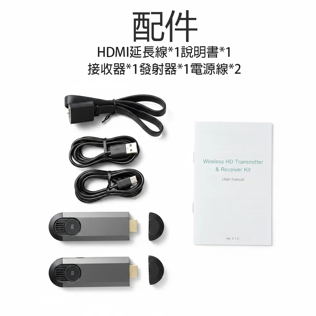 【丹嘜仕配件】無線HDMI 長距HDMI 高清輸出 接收器&發射器 電腦同步螢幕 電視投影儀 點對點無線接收 G69-TX